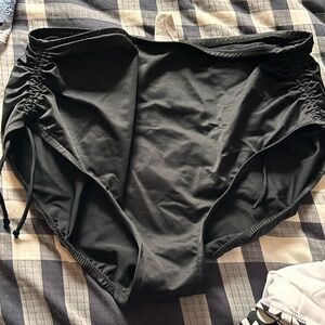 Trimshaper High Waisted Black Swim Bottoms size 16